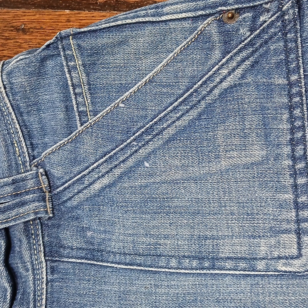 Denim Blue Women's MINI  Skirt lowest Rise Size 11 - Picture 3 of 8